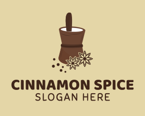 Star Anise Pestle  logo design