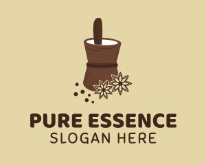 Star Anise Pestle  logo design