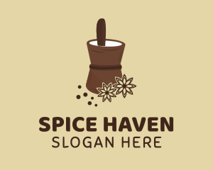 Star Anise Pestle  logo design