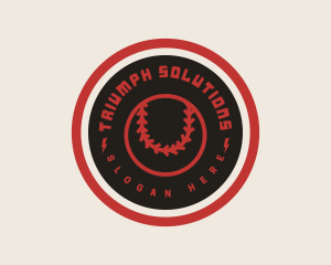 Baseball Player Badge logo
