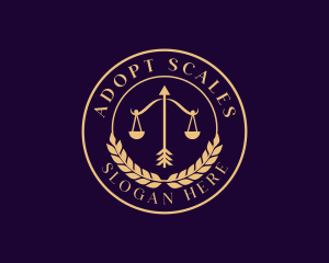 Law Justice Scale logo design