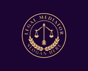 Law Justice Scale logo design