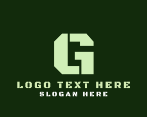 Military Green Letter G logo