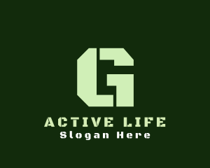 Military Green Letter G Logo