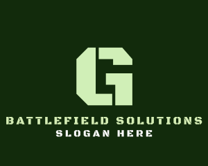 Military Green Letter G logo