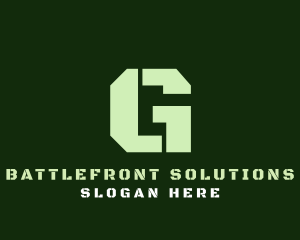 Military Green Letter G logo