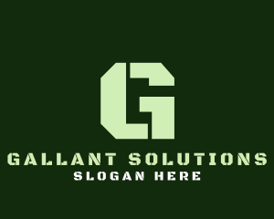 Military Green Letter G logo design