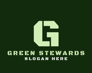 Military Green Letter G logo design