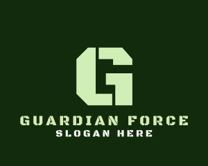 Military Green Letter G logo design