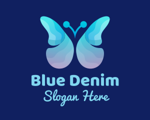 Blue Butterfly Spa logo design