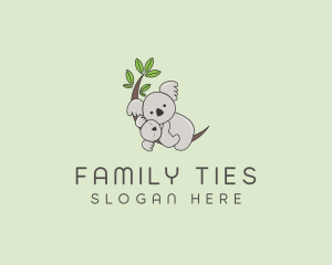 Mother & Baby Koala logo design