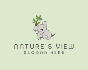 Mother & Baby Koala logo design