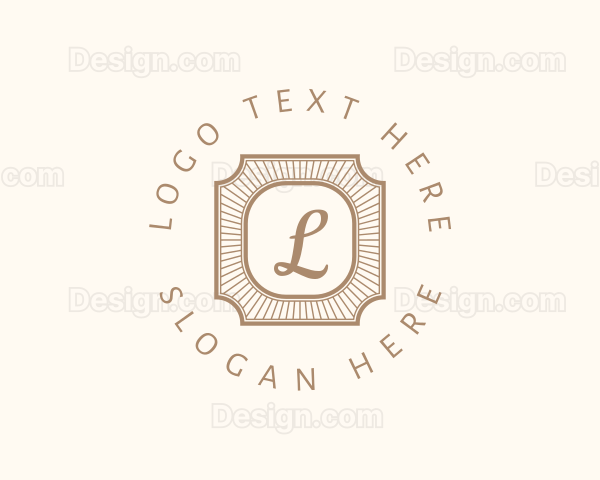 Elegant Art Deco Square Logo