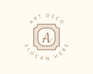 Elegant Art Deco Square logo design