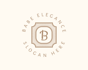 Elegant Art Deco Square logo design