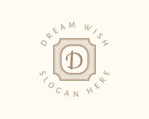 Elegant Art Deco Square logo design