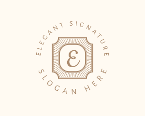 Elegant Art Deco Square logo design