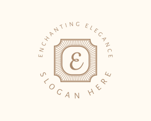 Elegant Art Deco Square logo design