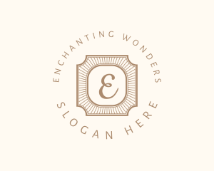 Elegant Art Deco Square logo design