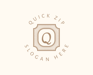 Elegant Art Deco Square logo design