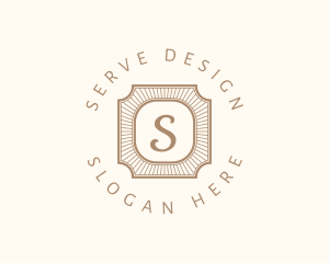 Elegant Art Deco Square logo design