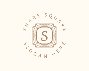 Elegant Art Deco Square logo design