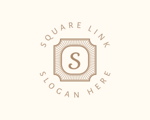 Elegant Art Deco Square logo design