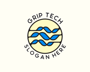 Wave Tech Cyber Agency logo design