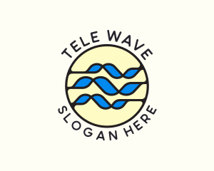 Wave Tech Cyber Agency logo design