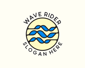 Wave Tech Cyber Agency logo design