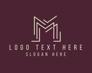 Modern Professional Letter M  logo
