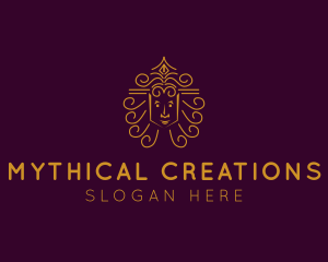 Mythical Crown Queen logo design