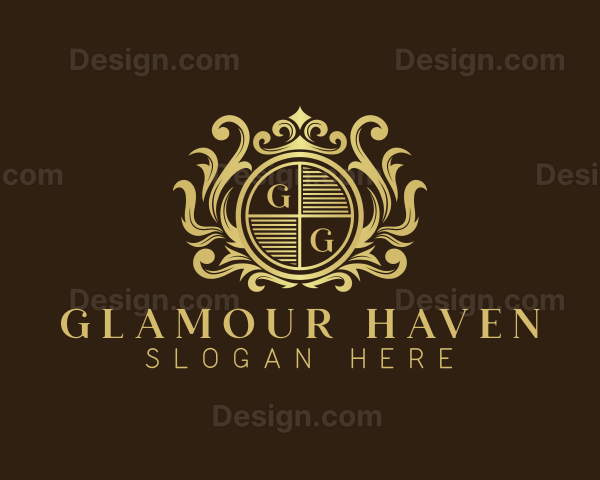 Elegant Ornament Crown Logo
