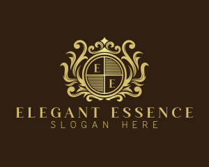 Elegant Ornament Crown logo design