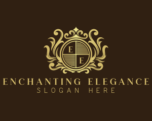 Elegant Ornament Crown logo design