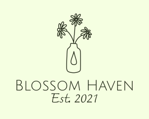 Minimal Flower Vase logo