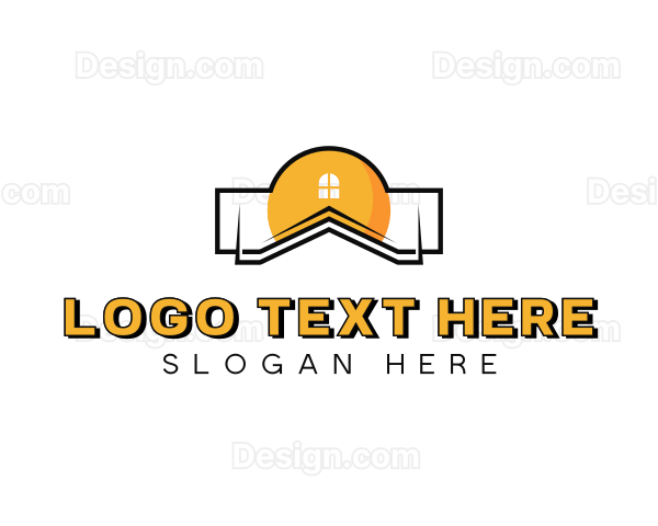 House Residential Roofing Logo