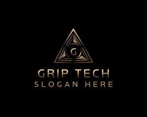 Pyramid Tech Triangle logo design