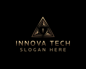 Pyramid Tech Triangle logo design