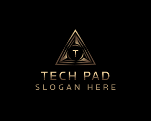 Pyramid Tech Triangle logo design