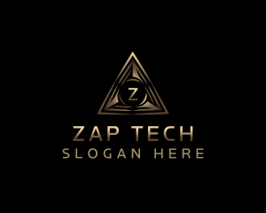 Pyramid Tech Triangle logo design