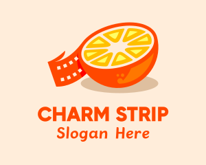 Film Strip Fruit  logo design