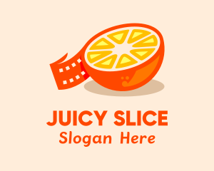 Film Strip Fruit  logo design