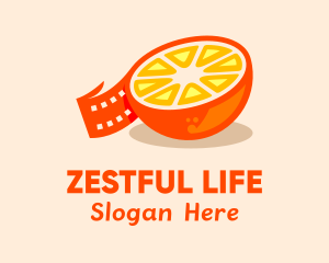 Film Strip Fruit  logo design