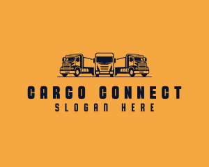 Cargo Truck Shipping Delivery logo design