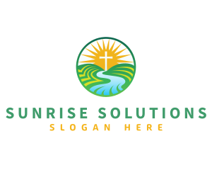 Sun Cross Church logo design