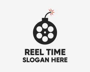 Bomb Film Reel  logo design