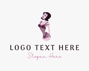 Sexy Lingerie Woman Logo