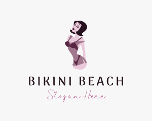 Sexy Lingerie Woman logo design