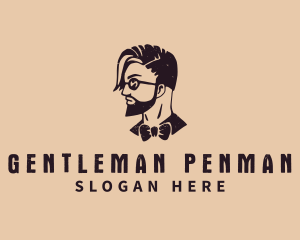 Handsome Barber Gentleman  logo design